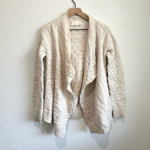 Zadig & Voltaire Daphne Women's Small Cardigan Quilted Knit Alpaca Blend Open - Picture 1 of 11